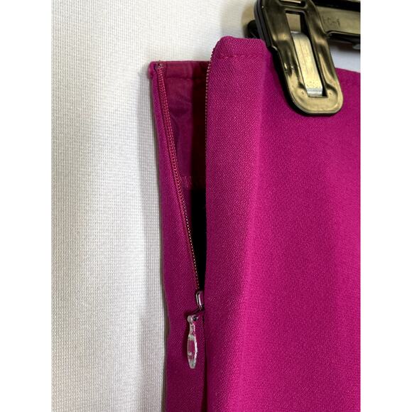 TRINA TURK Jarreau Colette Luxe Cropped Trouser Pants Fuschia Pink Size 4 - Picture 6 of 13